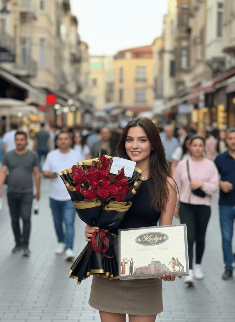 Çikolata + Gül Lüks Set