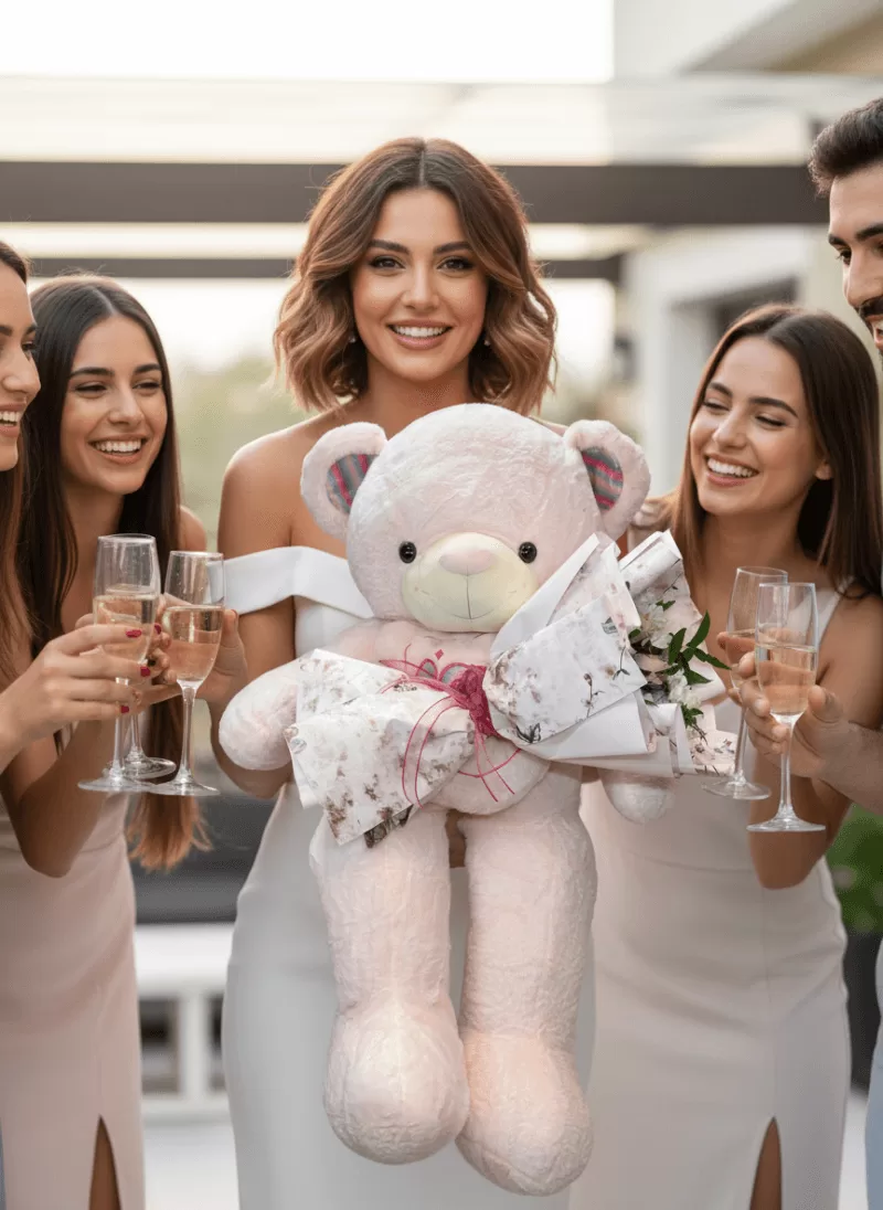 Dev Peluş Kutulu Buket