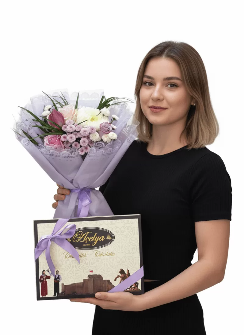 ithal buket + Çikolata Set