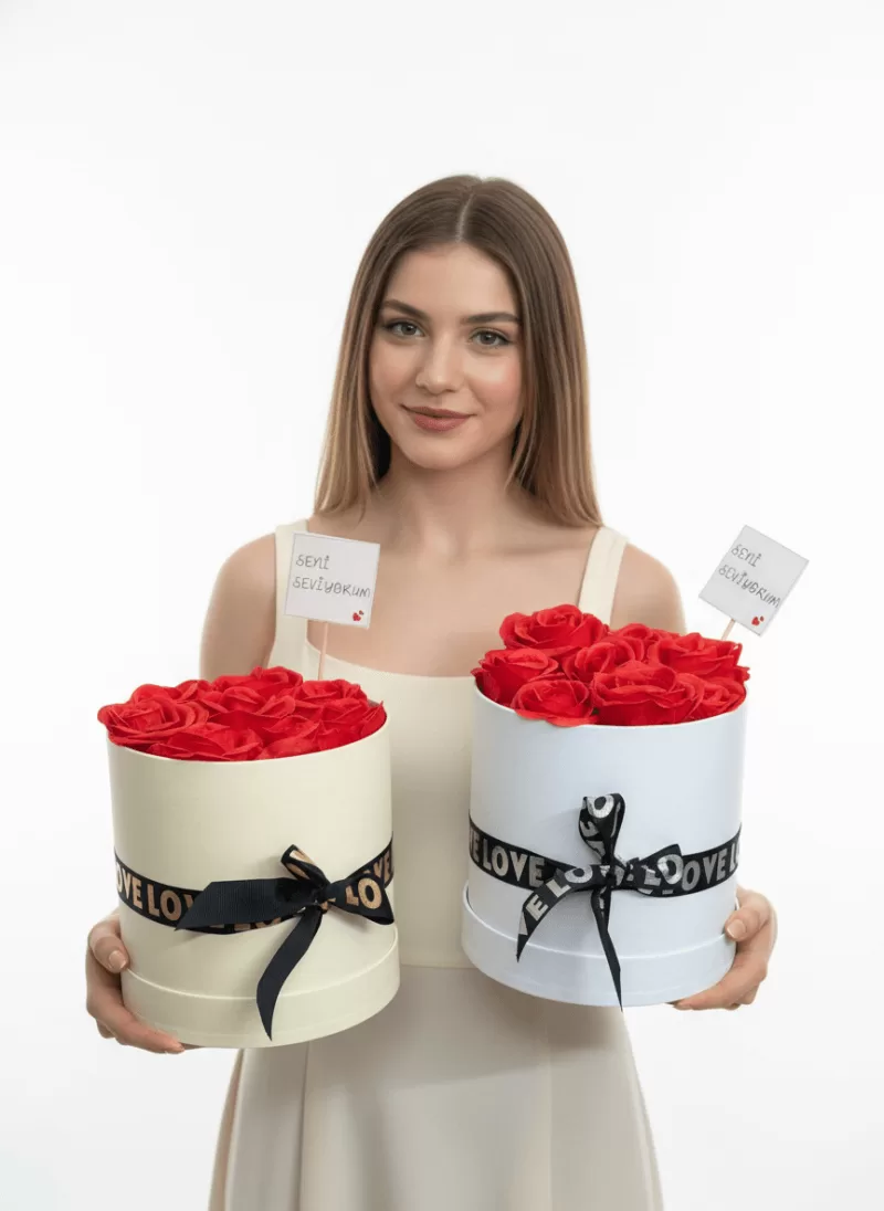 Kırmızı Gül Premium Kutu