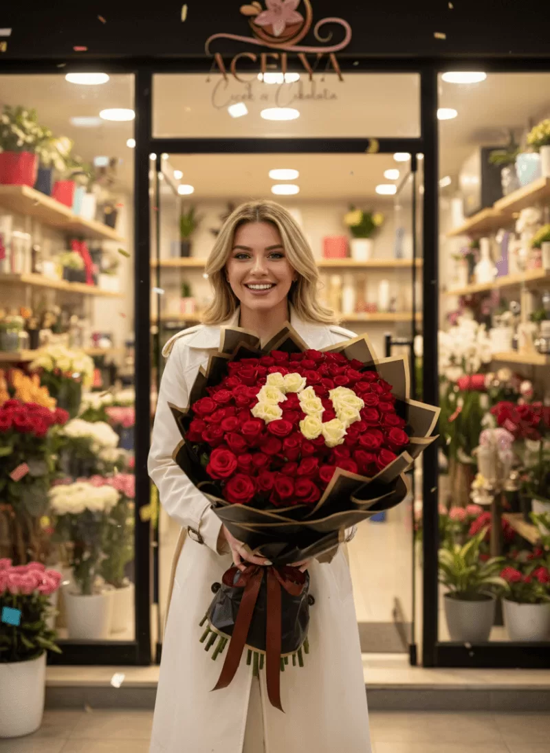 Harfli 150’li Dev Gül Buketi