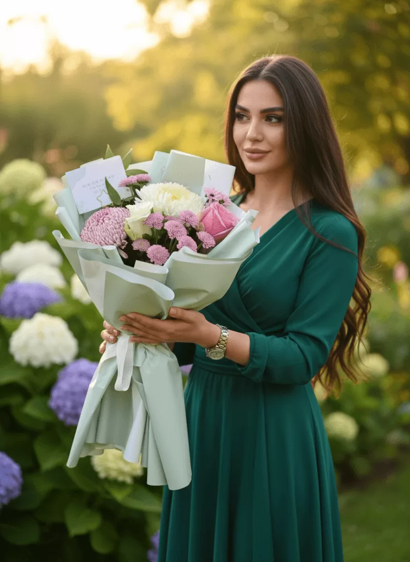 Pembe – Mor Mix Deluxe Buket