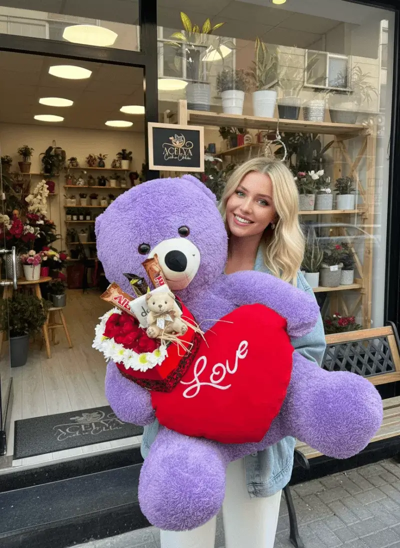 Deluxe Gül Kutu Ayıcık