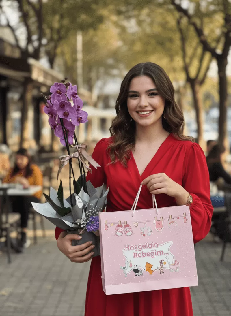 Hoş Geldin Bebek Orkide Seti