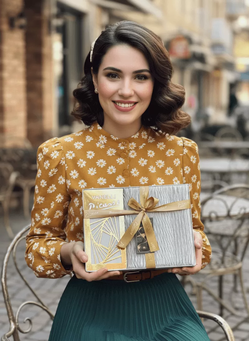 Vanelli Gri Picasso Çikolata Kutusu