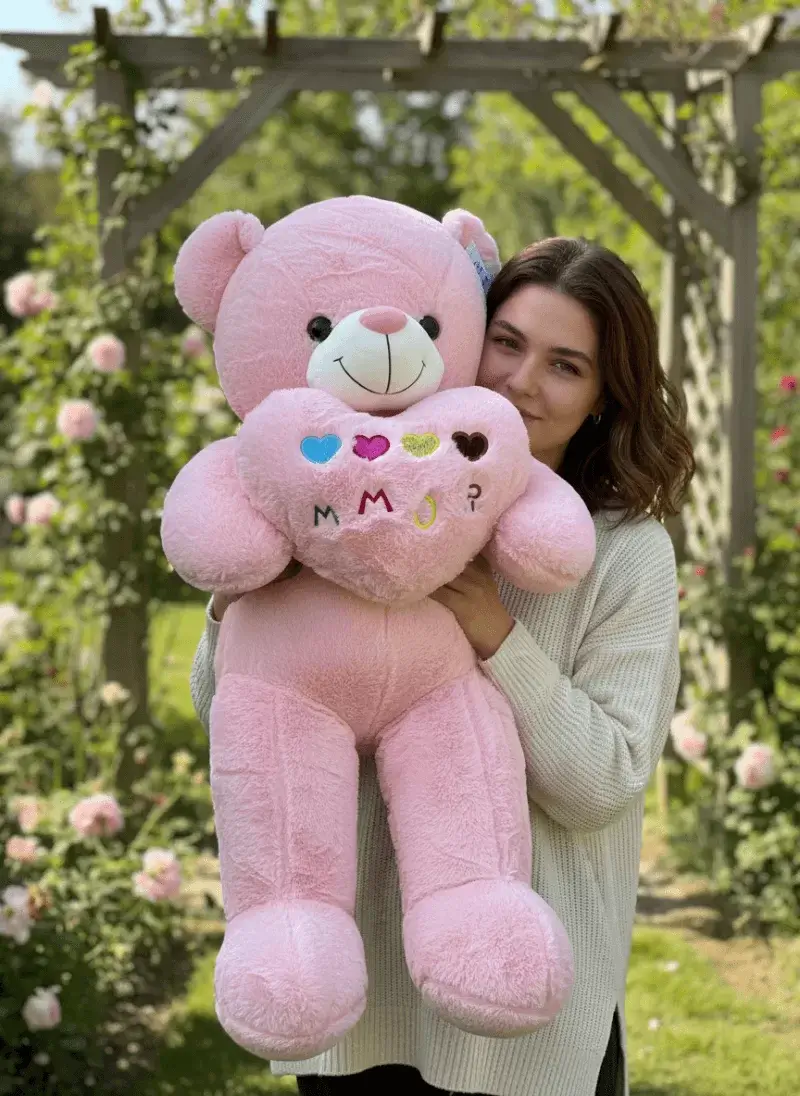 Dev Pembe Kalpli Ayıcık