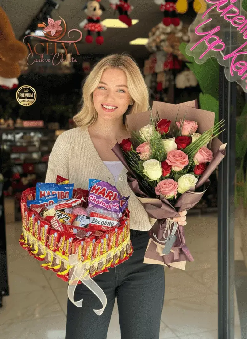 Çikolata & Gül Premium Set