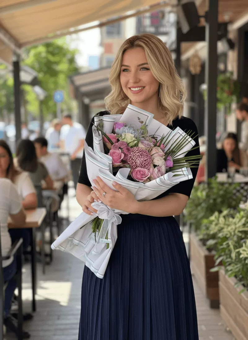 Pastel Elegance Mini Buket