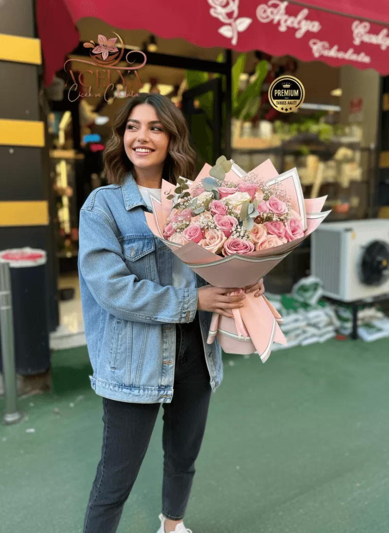 Pudra Rüyası Gül Buketi