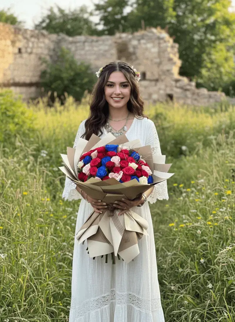 Anadolu Rüyası Karışık Gül Buketi
