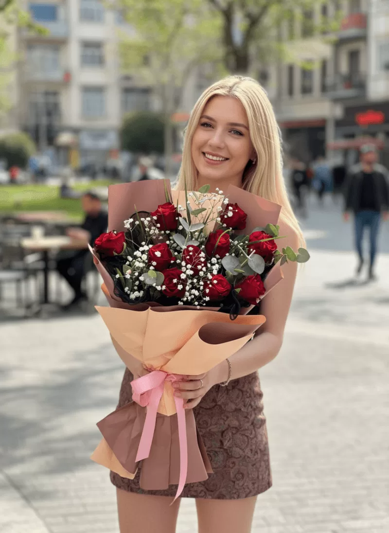 Kırmızı Gül Buketi