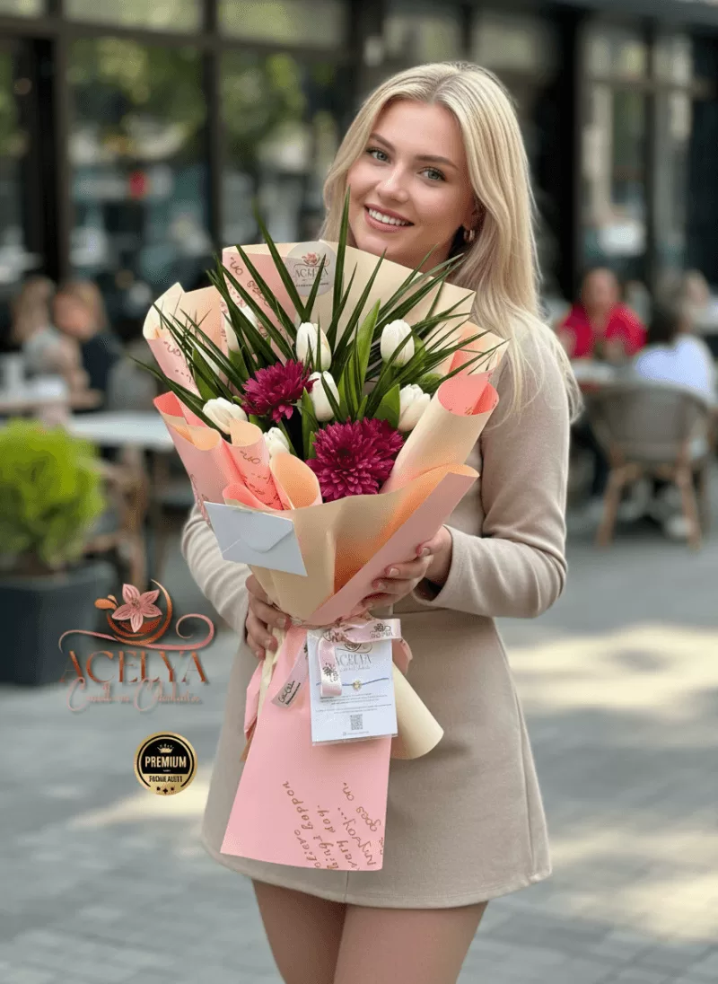 Lale & Krizantem Buketi