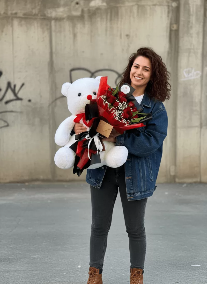 Ayıcık Aşk Sürprizi Buketi