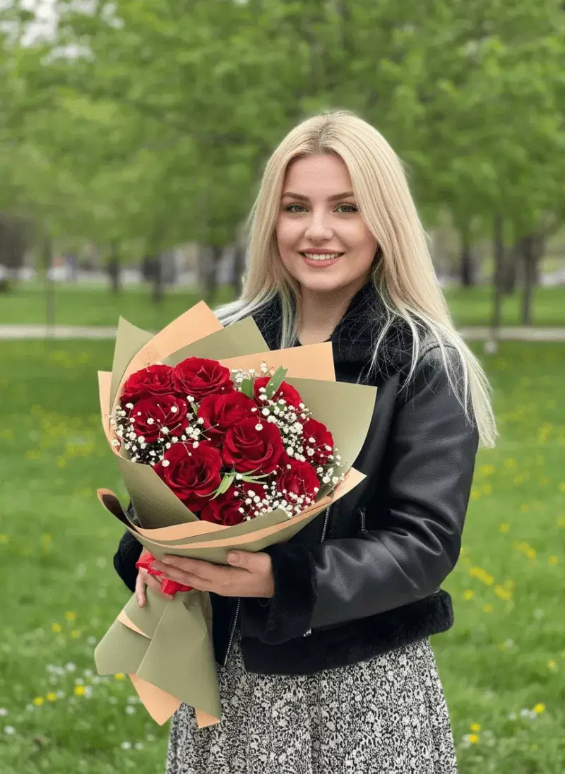 Kırmızı Gül Klasik Aşk Buketi