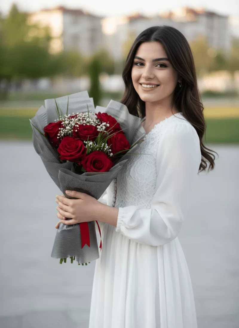 Klasik Aşk – Kırmızı Gül Şık Buket