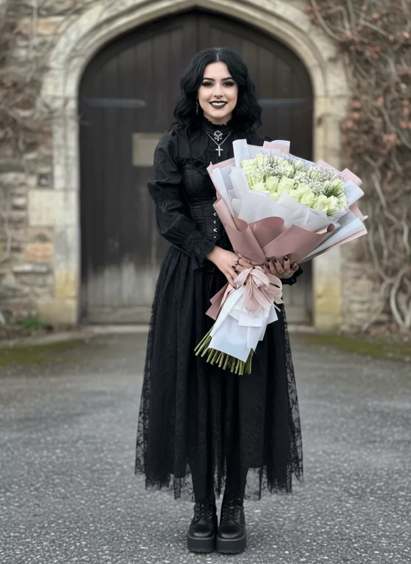 Beyaz Gül Özel Tasarım Buket