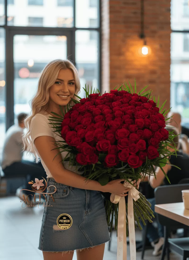 Aşkın İmzası 101 Kırmızı Gül Buketi