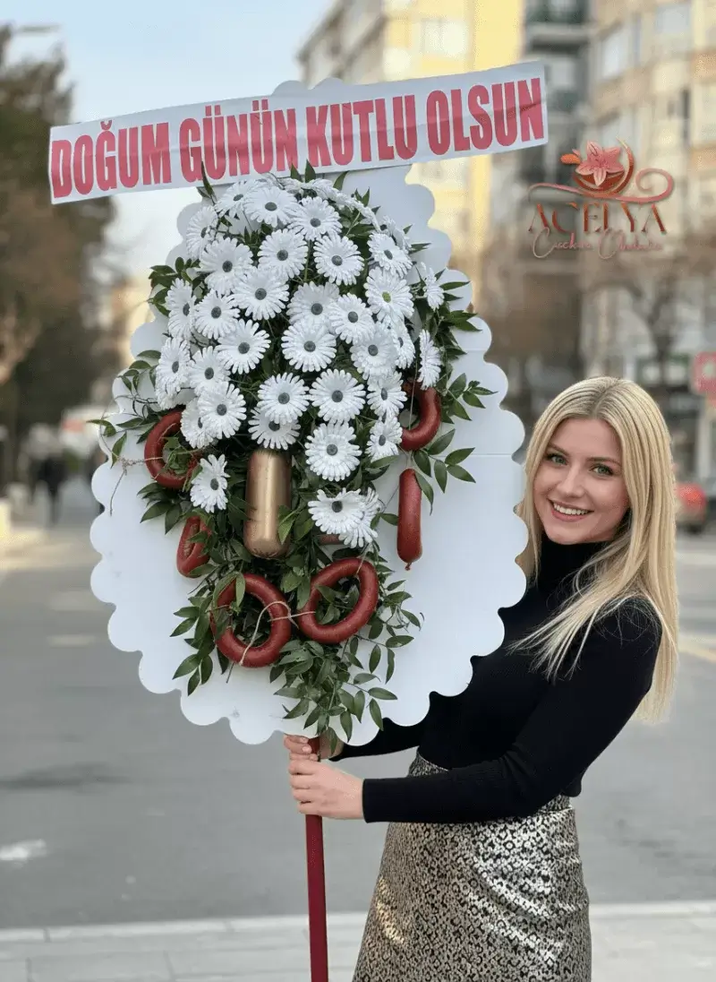 Doğum Gününe Özel Papatya Çelengi