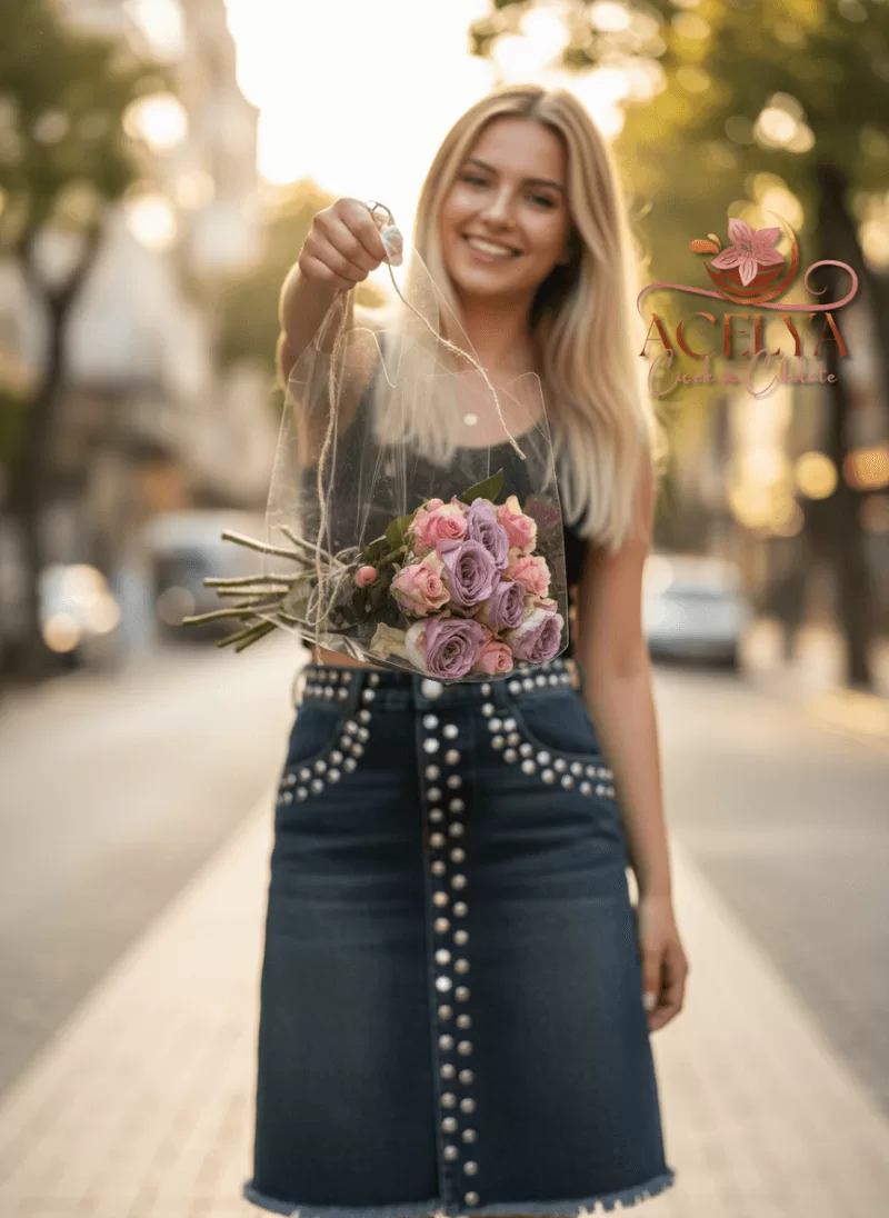 Şeffaf Zarafet – Mini Gül Buketi