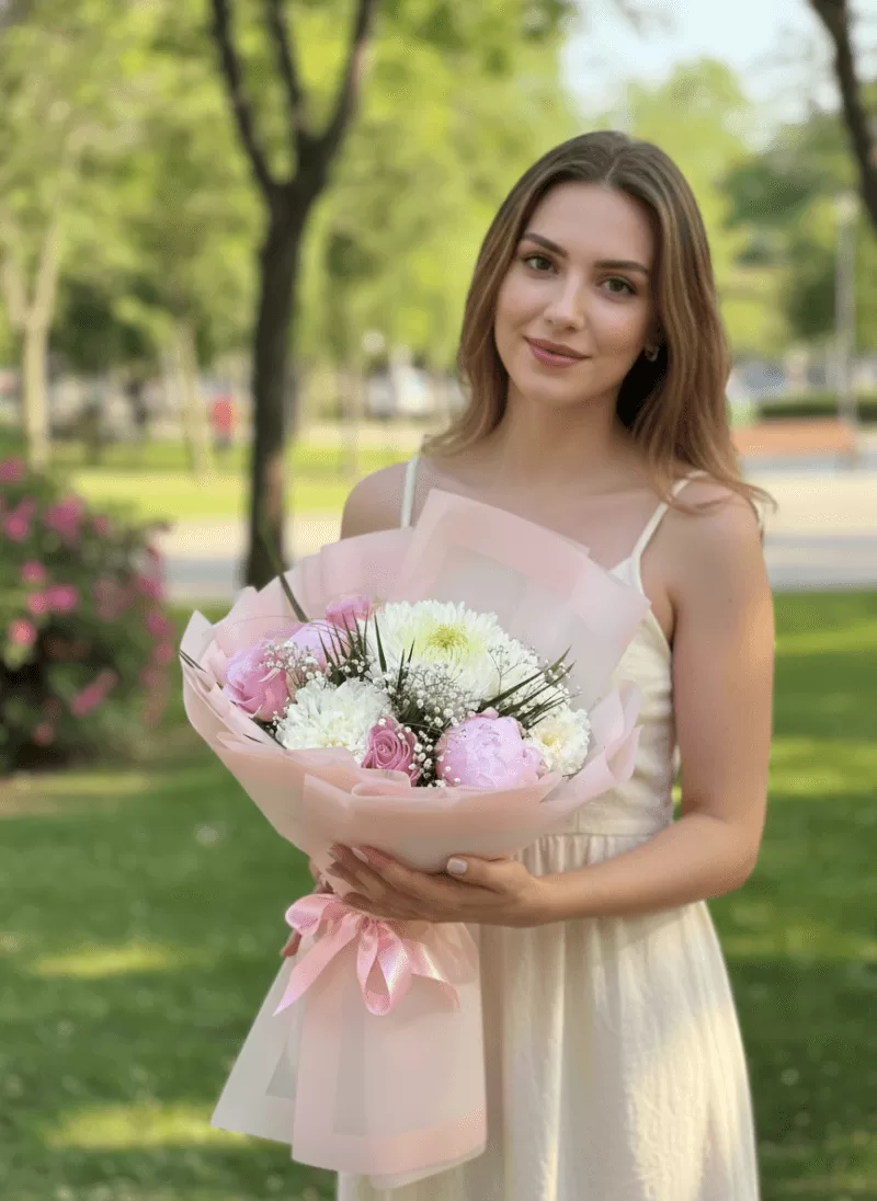 Soft Pembe – Klasik Gül Buketi