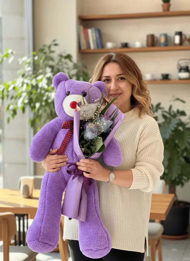 Mor Ayı  Mavi Güller Kombini – Special Set