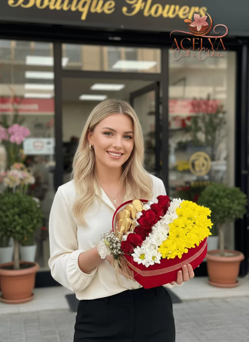 Royal Kalp Set – Çikolata & Gül