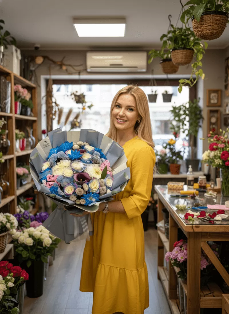 Royal Mavi Harmoni Buketi