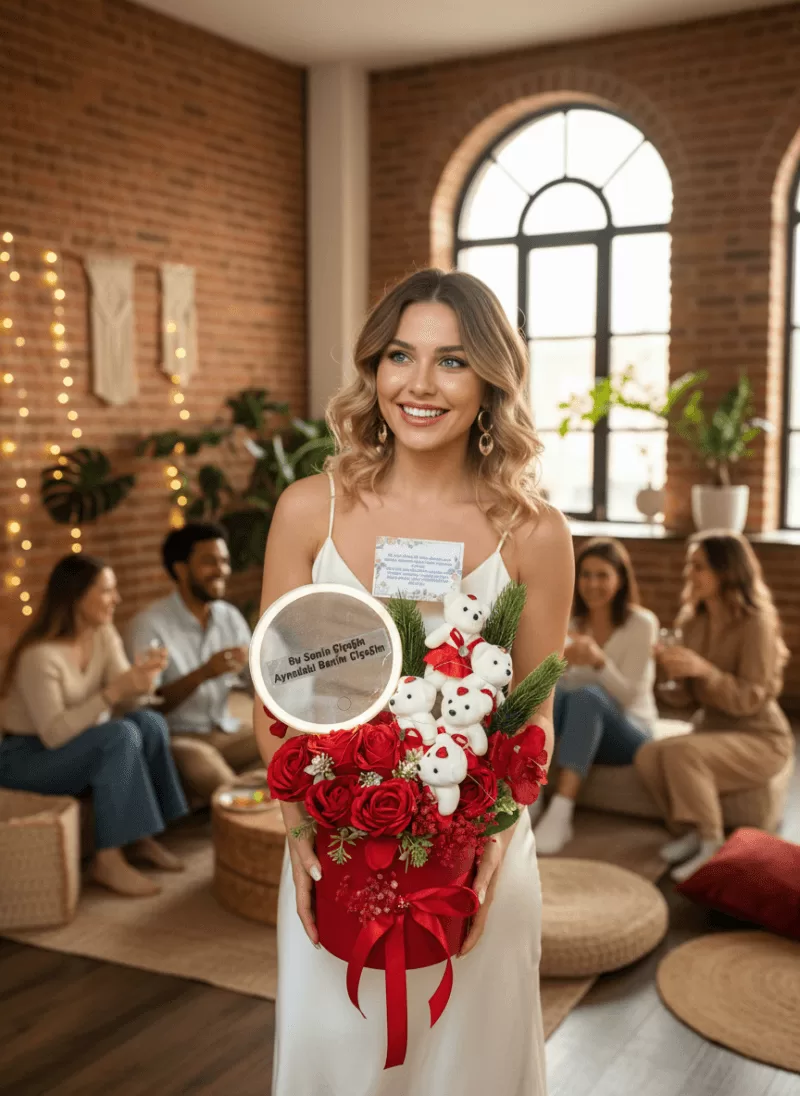 Aşkın Ayıcıkları – Kırmızı Gül Kutusu