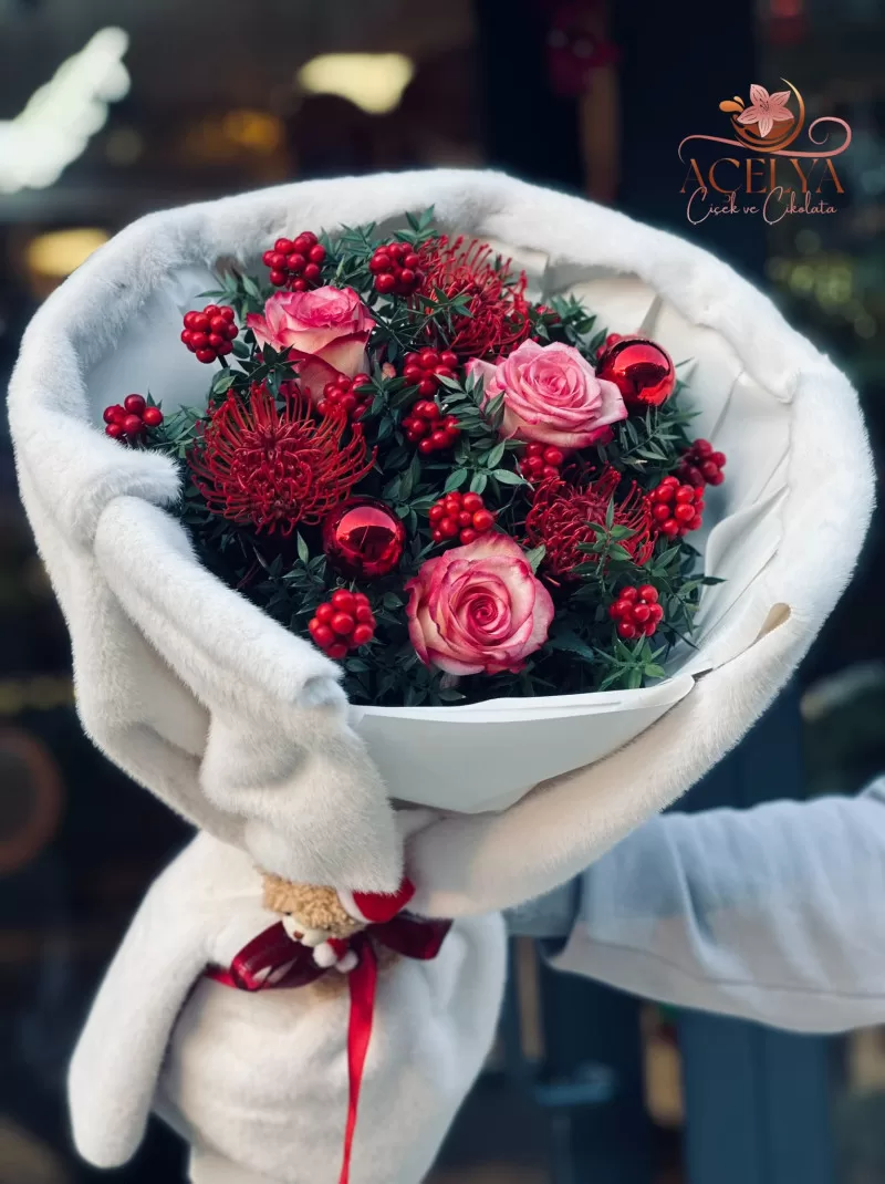 Kış Masalı Soft Kokina  Buket