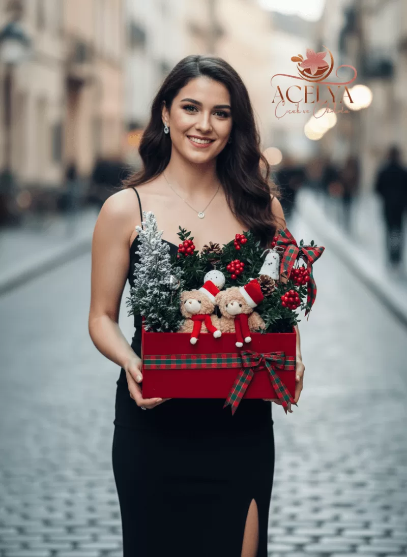 Noel Ayıcığı  Sepet Kokina
