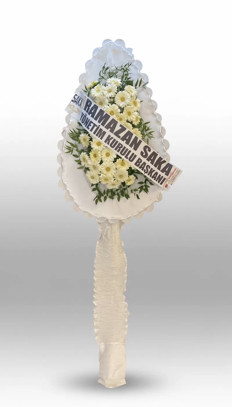 Tek Katlı Beyaz Gerbera Canlı