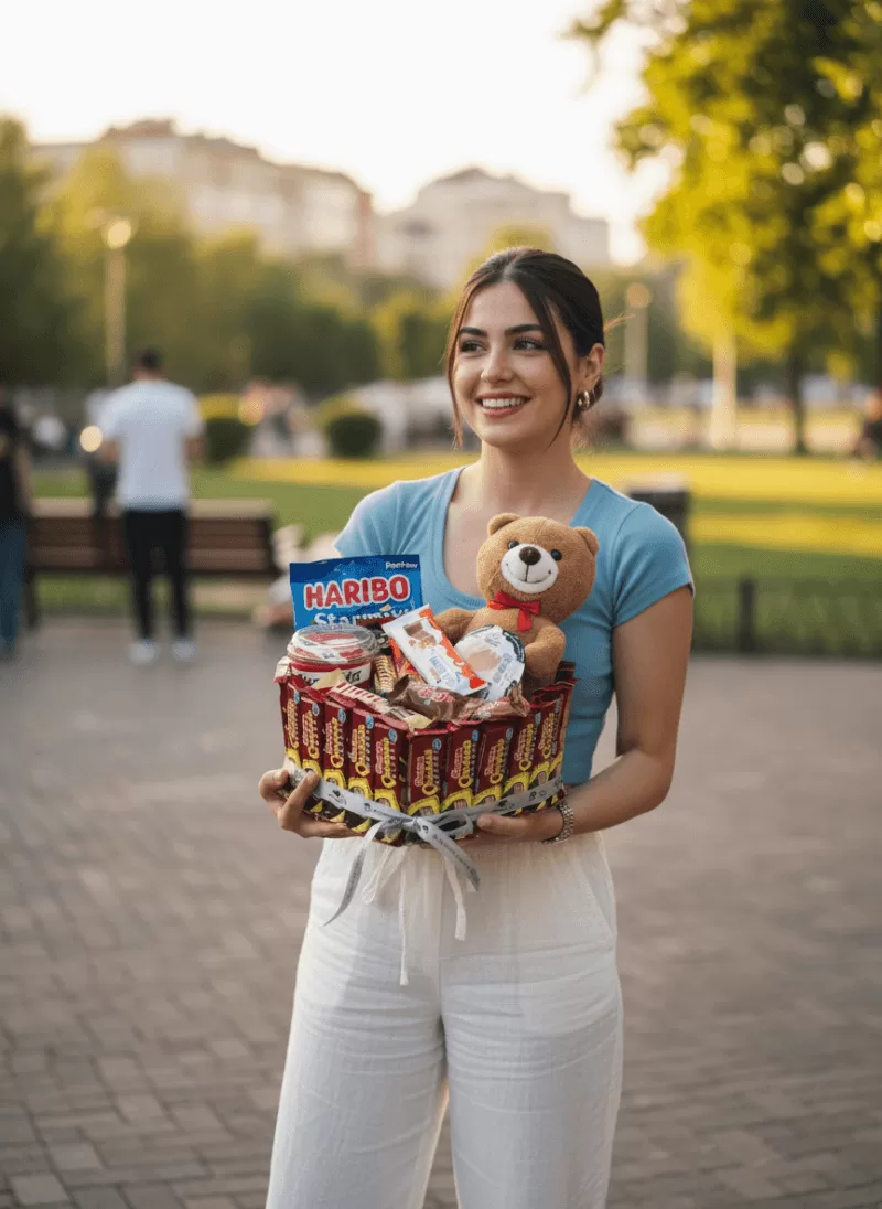 atlı Sürpriz Haribo & Ayıcık Hediye Kutusu