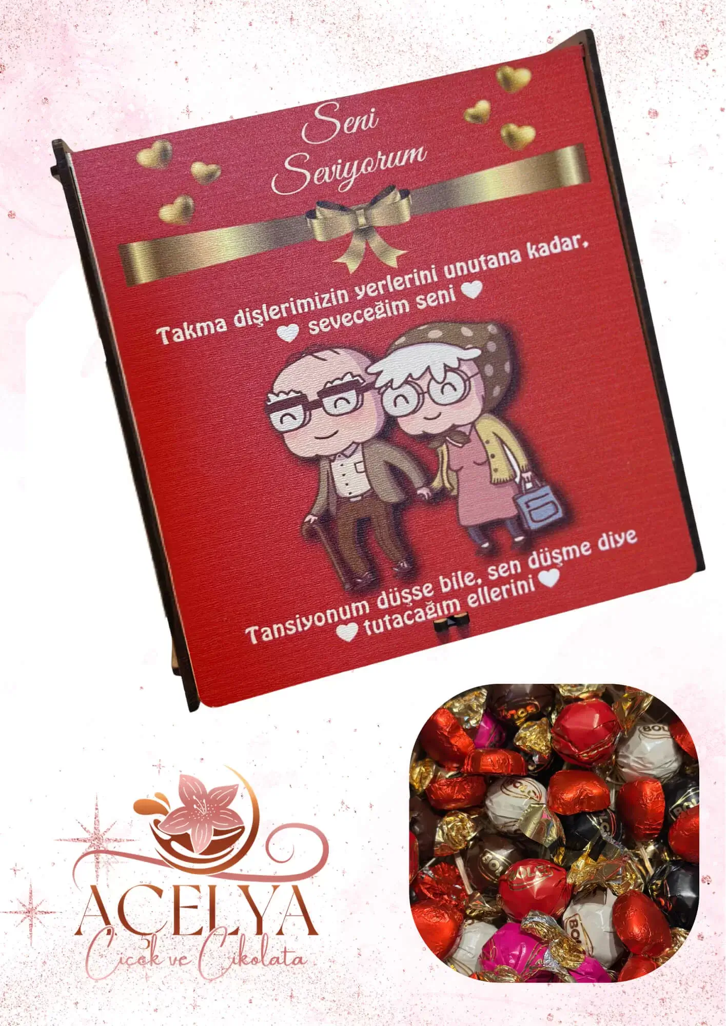  Seni Seviyorum – Nostaljik Aşk Çikolata Kutusu