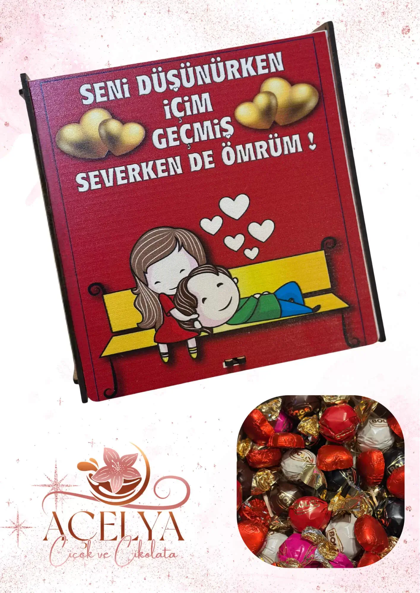 Seni Düşünürken İçim Geçmiş  Çikolata Kutusu