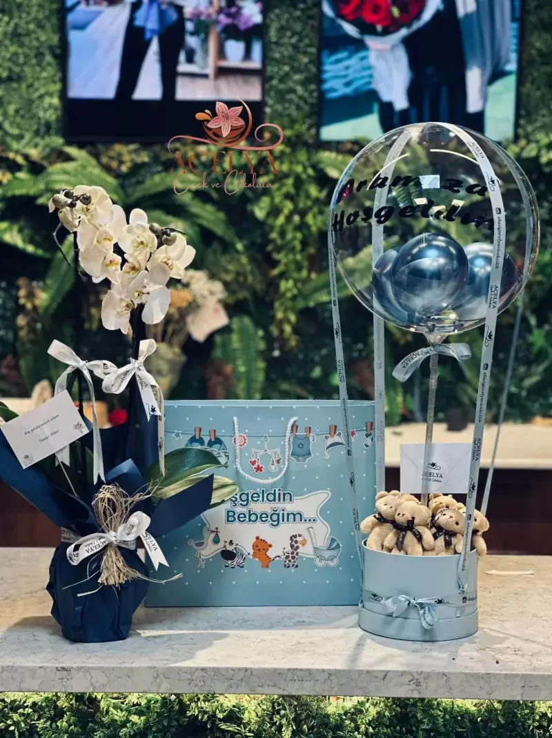 Açelya Premium Bebek Karşılama Aranjmanı