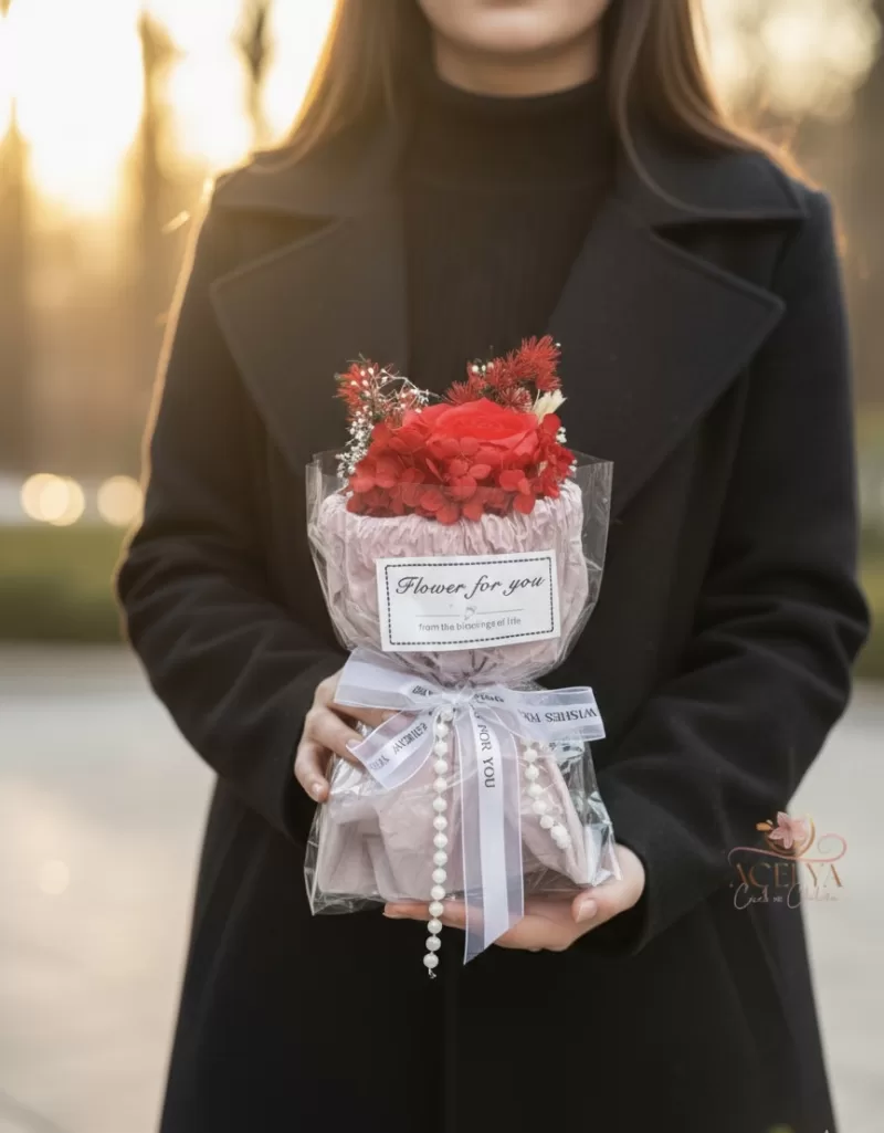 Kırmızı Gül Flower For You Buketi