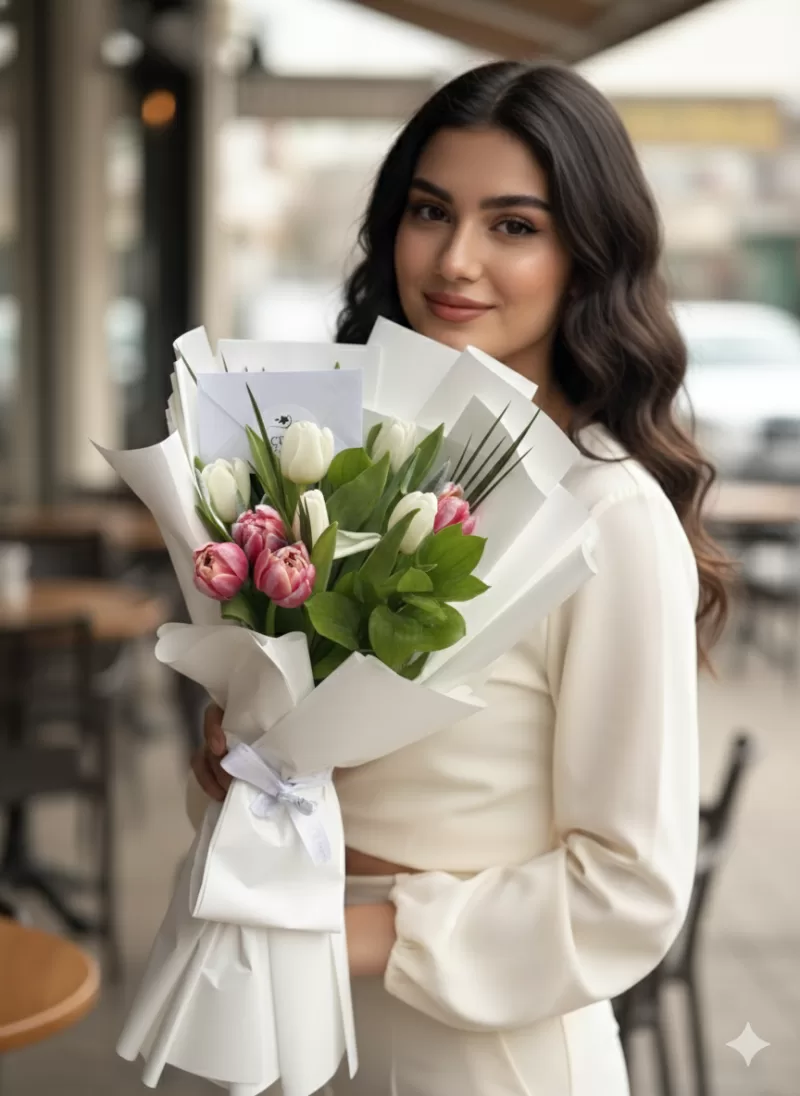 Zarif Bahar Laleleri Buketi