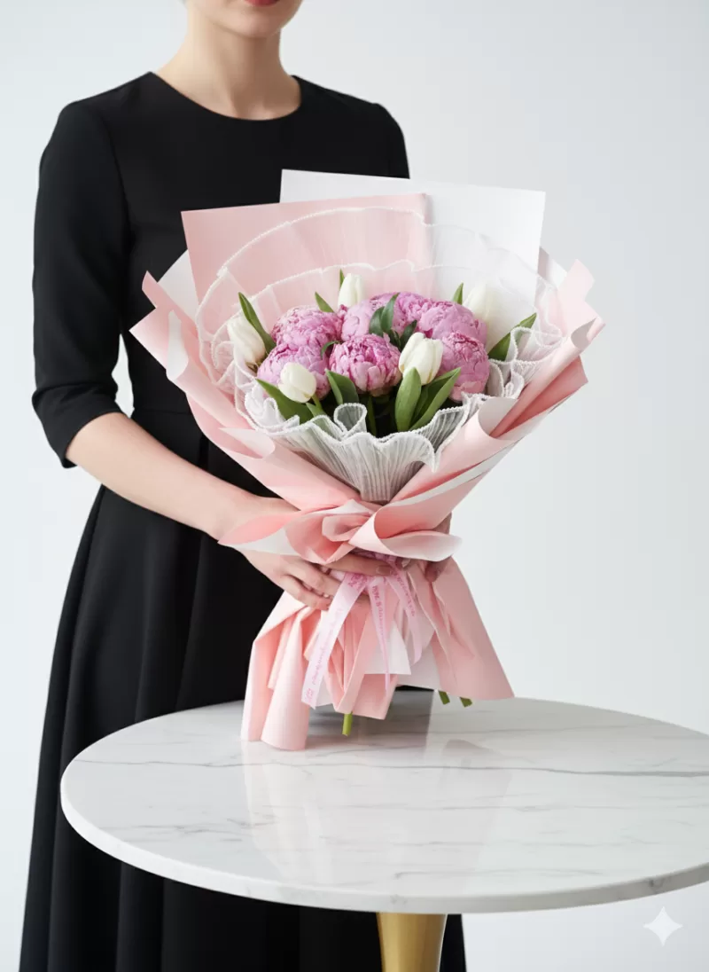 Pudra Zarafeti Şakayık & Lale Buketi