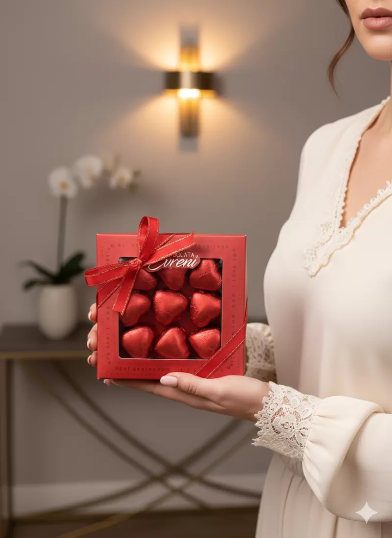 Kalpten Kalbe Aşk Çikolatası Kutusu