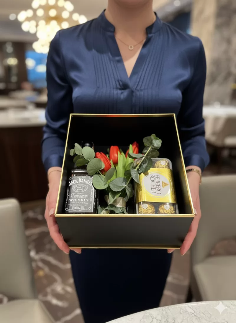 Prestij Serisi Viski & Çikolata Hediye Kutusu