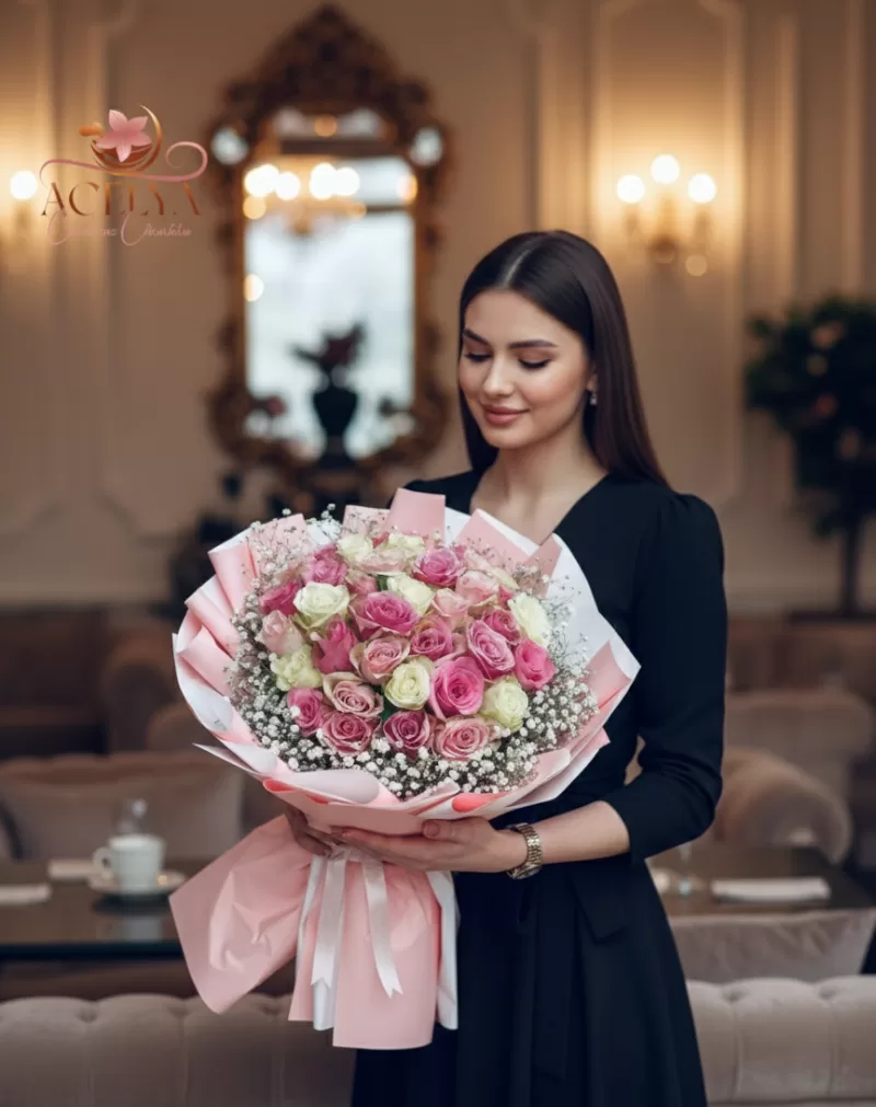 Romantik Rüya Premium Gül Buketi