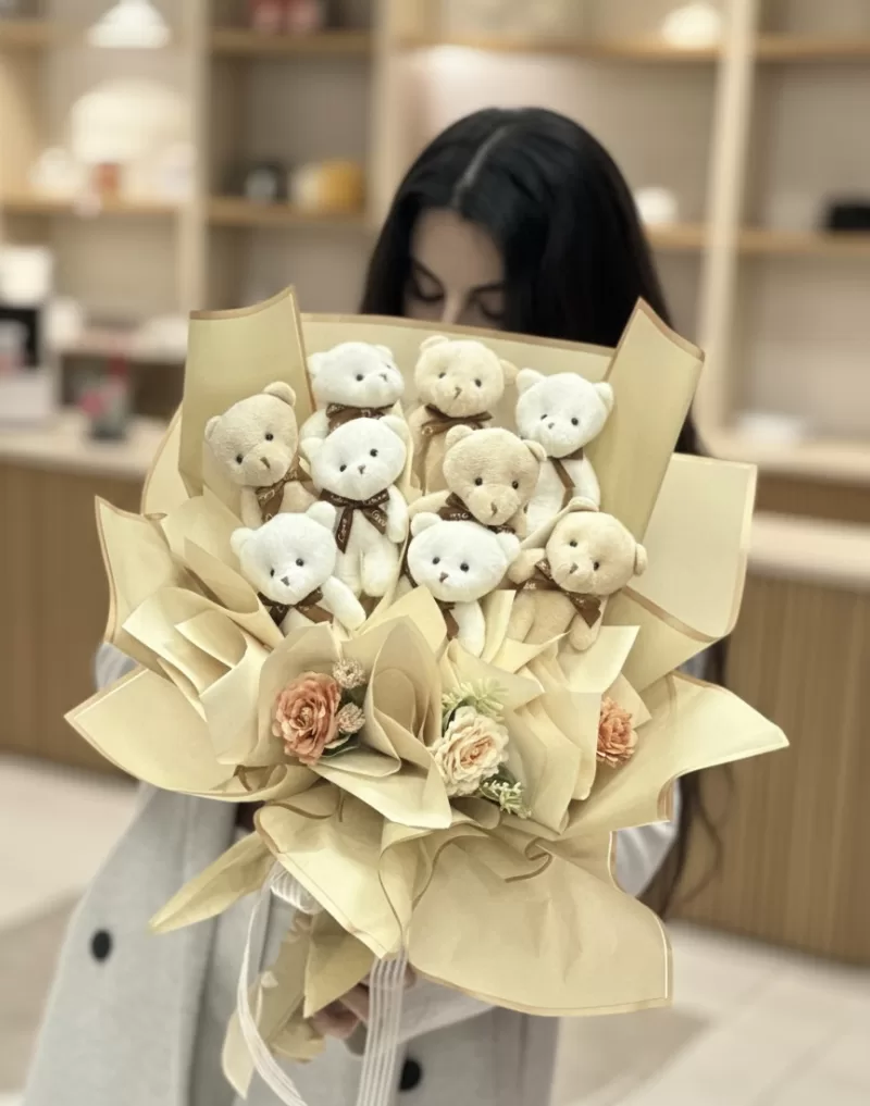 Ayıcıklı Büyük Buket Tasarımı