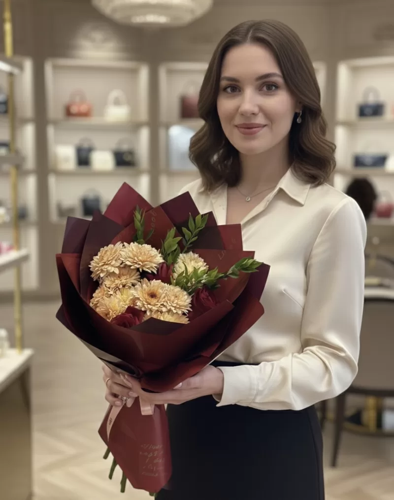 Sarı & Beyaz Papatya Karışık Mutluluk Buketi