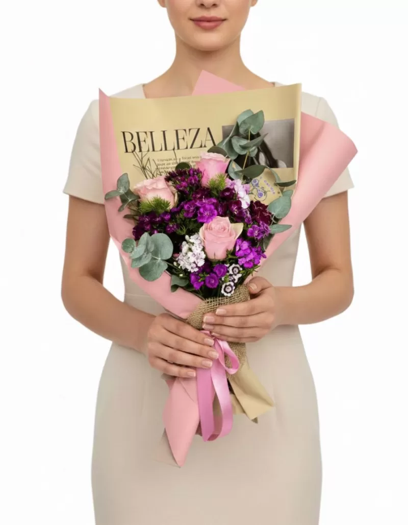 Romantik Dokunuş – Pembe Gül Buketi