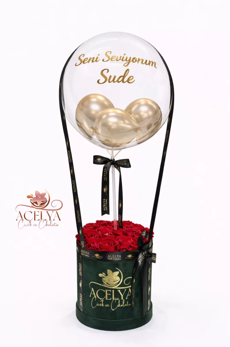 Kişiye Özel Gül & Balon Aranjmanı