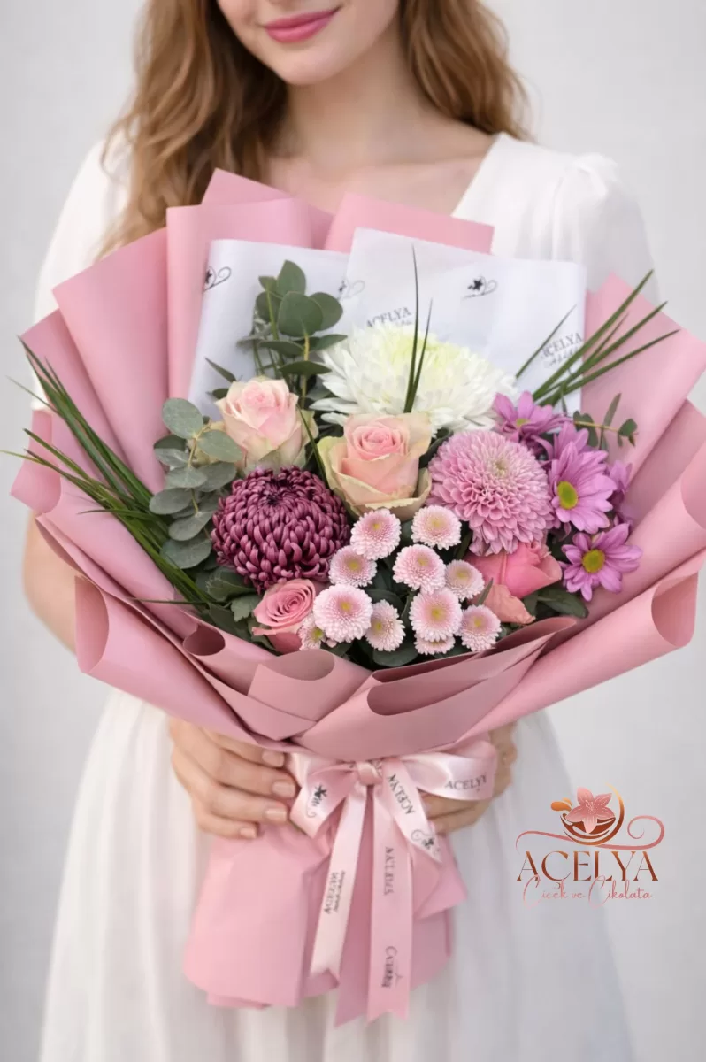 Pembe Zarafet Buketi