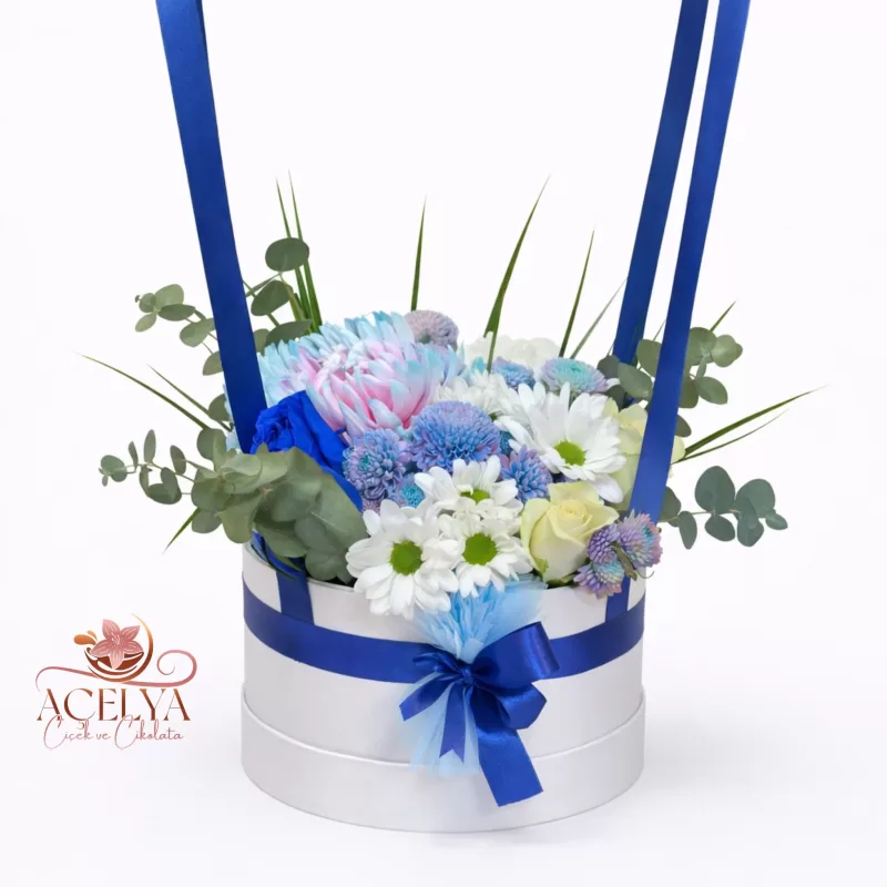 Aramıza Hoş Geldin Balon Çiçek Kutusu