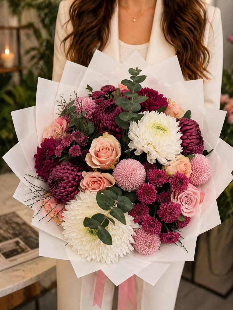 Soft Geçişli Lüks Buket Tasarımı