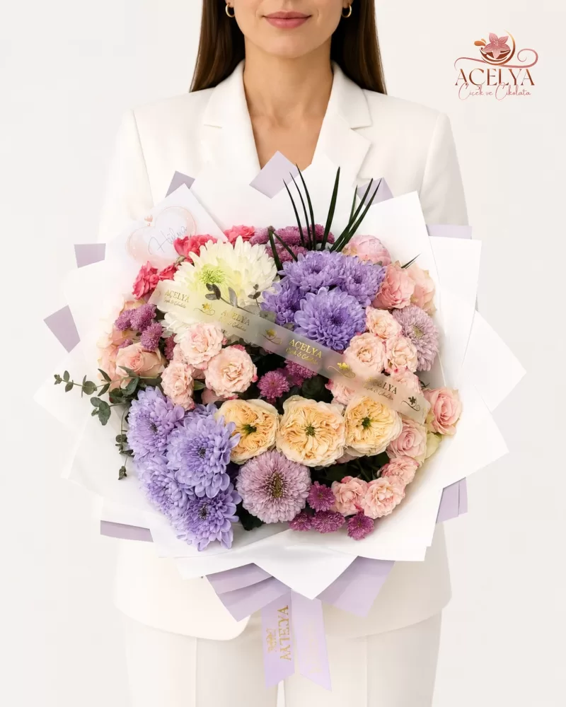 Alya Pastel Garden Premium Buket