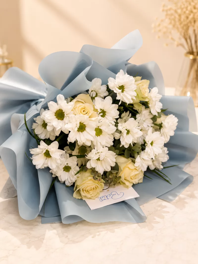 Blue Daisy Fresh Papatya Buketi